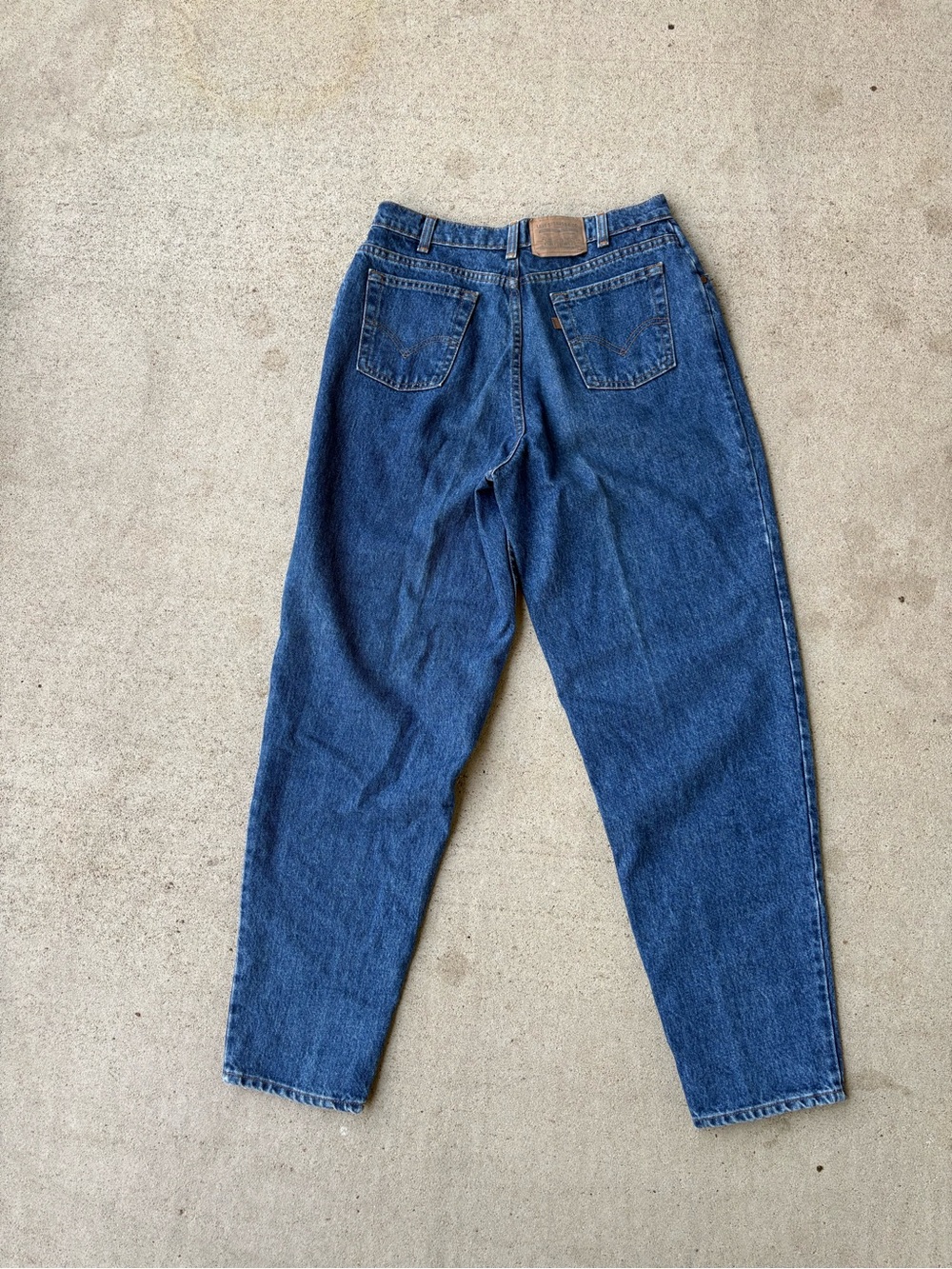 Vintage 90s Levis Brown Tab Pleated Jeans Made in Canada Womens High Rise 31x32
